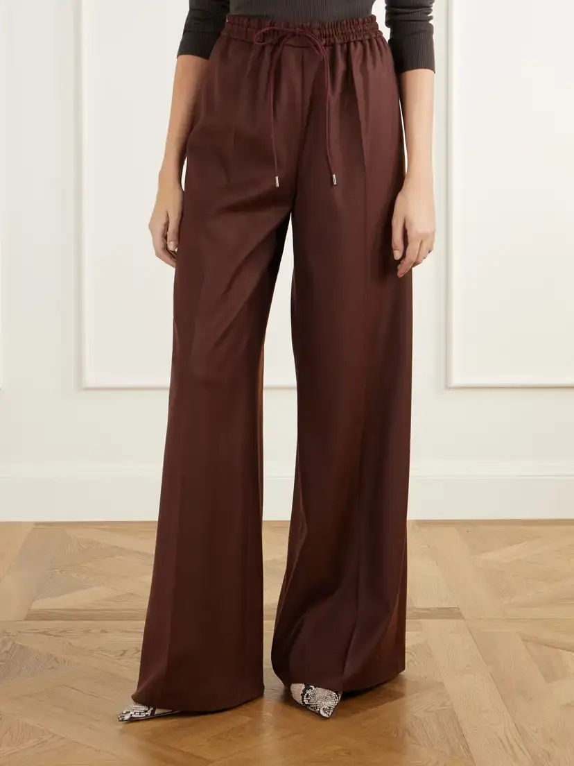 Max Mara Slalom Wool-twill Wide-leg Pants | Thumbnail 3 Max Mara Slalom Wool-twill Wide-leg Pants | Thumbnail 3