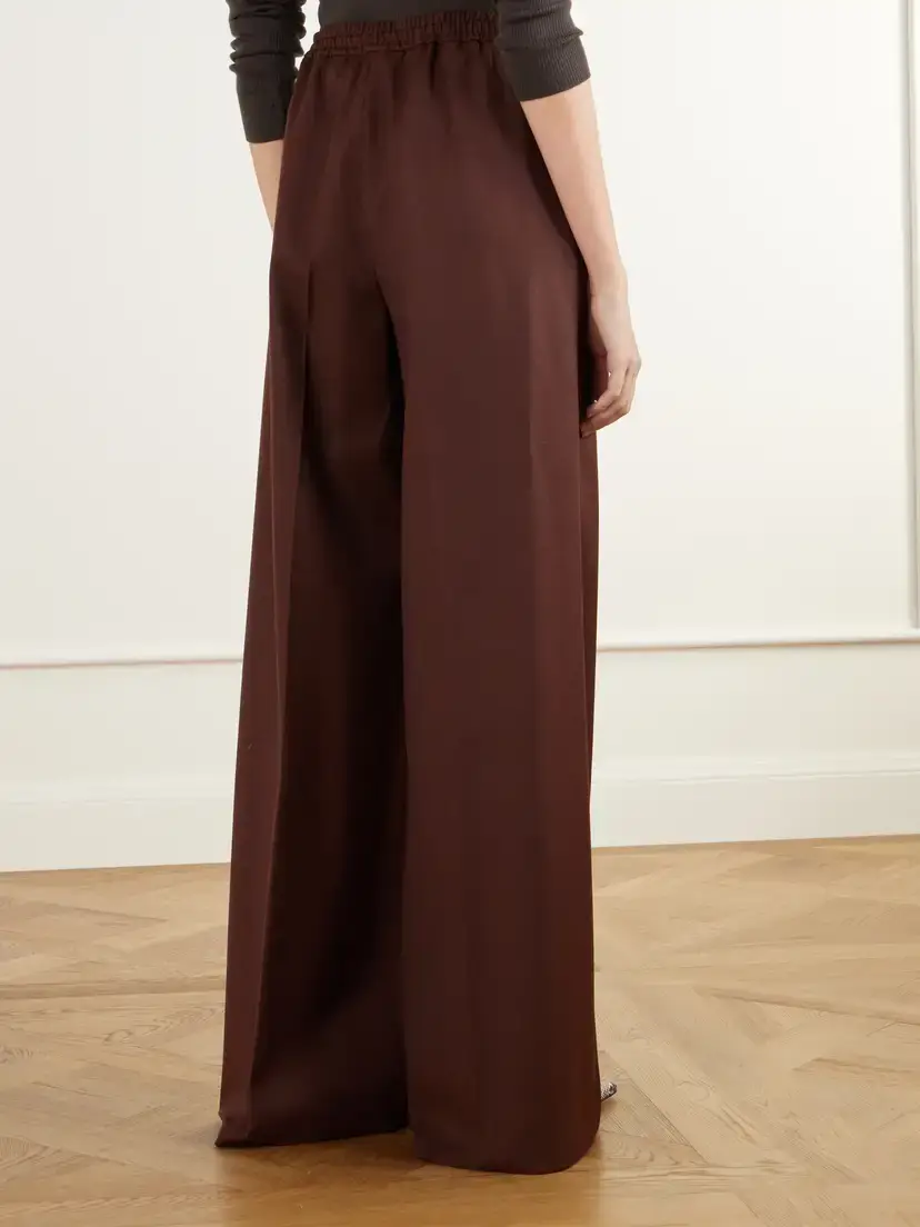 Max Mara Slalom Wool-twill Wide-leg Pants | Thumbnail 4 Max Mara Slalom Wool-twill Wide-leg Pants | Thumbnail 4