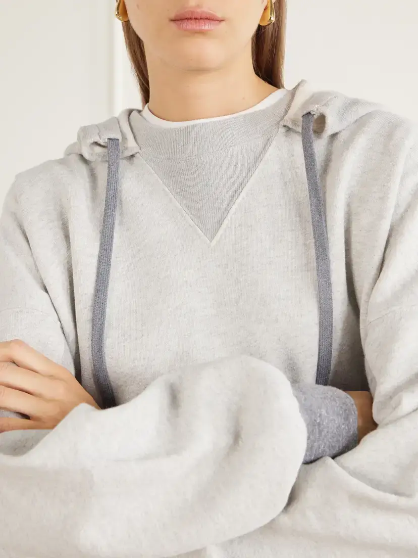 Mother The Half Base Cotton-blend Jersey Hoodie | Thumbnail 5 Mother The Half Base Cotton-blend Jersey Hoodie | Thumbnail 5