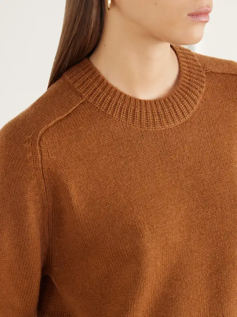 Allude Wool And Cashmere-blend Sweater - Brown | Thumbnail 5 Allude Wool And Cashmere-blend Sweater - Brown | Thumbnail 5