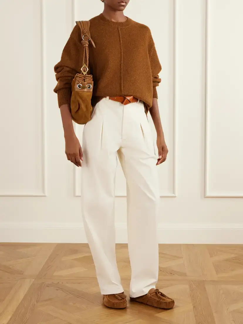 Isabel Marant Maia Leather-trimmed Suede Shoulder Bag | Thumbnail 3 Isabel Marant Maia Leather-trimmed Suede Shoulder Bag | Thumbnail 3
