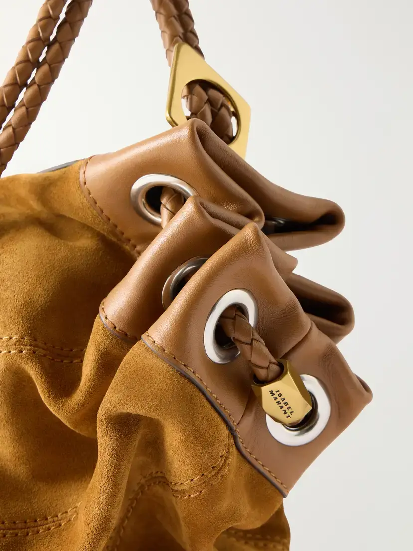 Isabel Marant Maia Leather-trimmed Suede Shoulder Bag | Thumbnail 5 Isabel Marant Maia Leather-trimmed Suede Shoulder Bag | Thumbnail 5