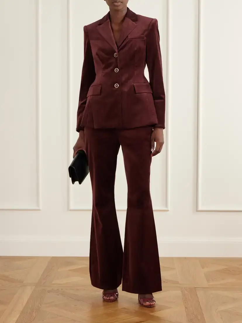 Veronica Beard Raelynn Dickey Cotton-blend Velvet Jacket | Thumbnail 2 Veronica Beard Raelynn Dickey Cotton-blend Velvet Jacket | Thumbnail 2