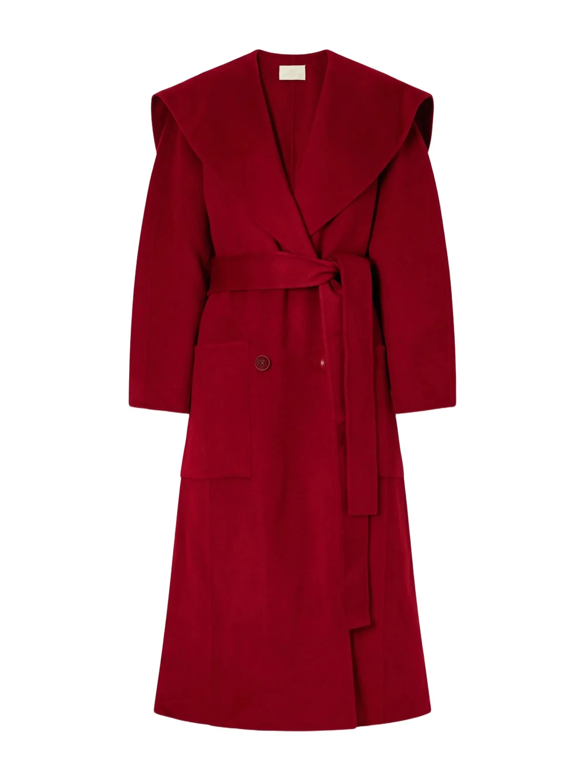 Ulla Johnson Rory Double-breasted Belted Brushed Wool And Cashmere-blend Coat - Red
