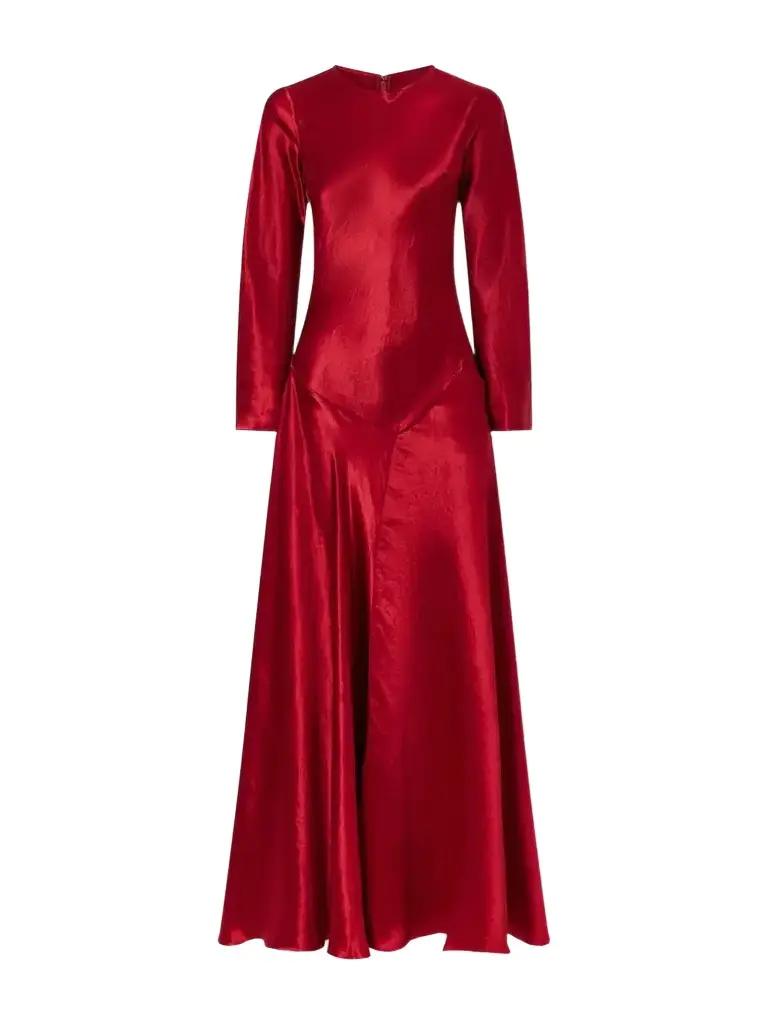 Yara Draped Satin Gown Yara Draped Satin Gown