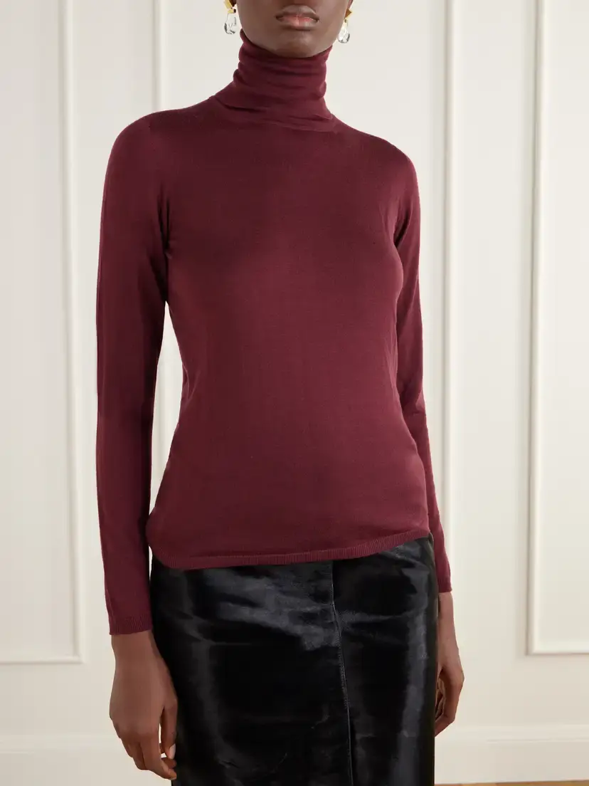 Max Mara Saluto Virgin Wool Turtleneck Sweater | Thumbnail 3 Max Mara Saluto Virgin Wool Turtleneck Sweater | Thumbnail 3