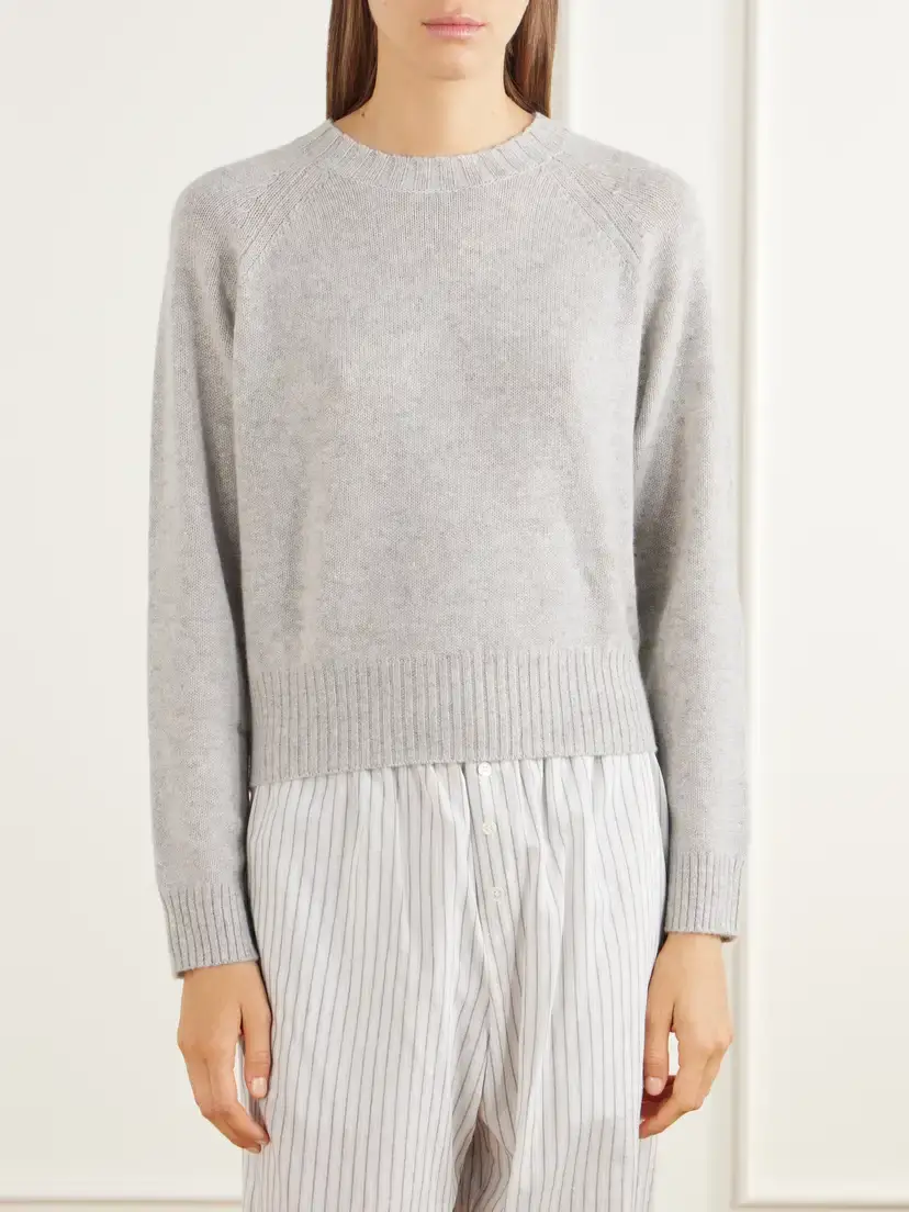 Allude Rib-trimmed Cashmere Sweater | Thumbnail 3 Allude Rib-trimmed Cashmere Sweater | Thumbnail 3