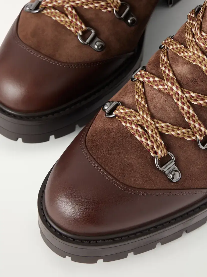 Aquazzura Val D'isere Shearling And Leather-trimmed Suede Ankle Boots | Thumbnail 5 Aquazzura Val D'isere Shearling And Leather-trimmed Suede Ankle Boots | Thumbnail 5