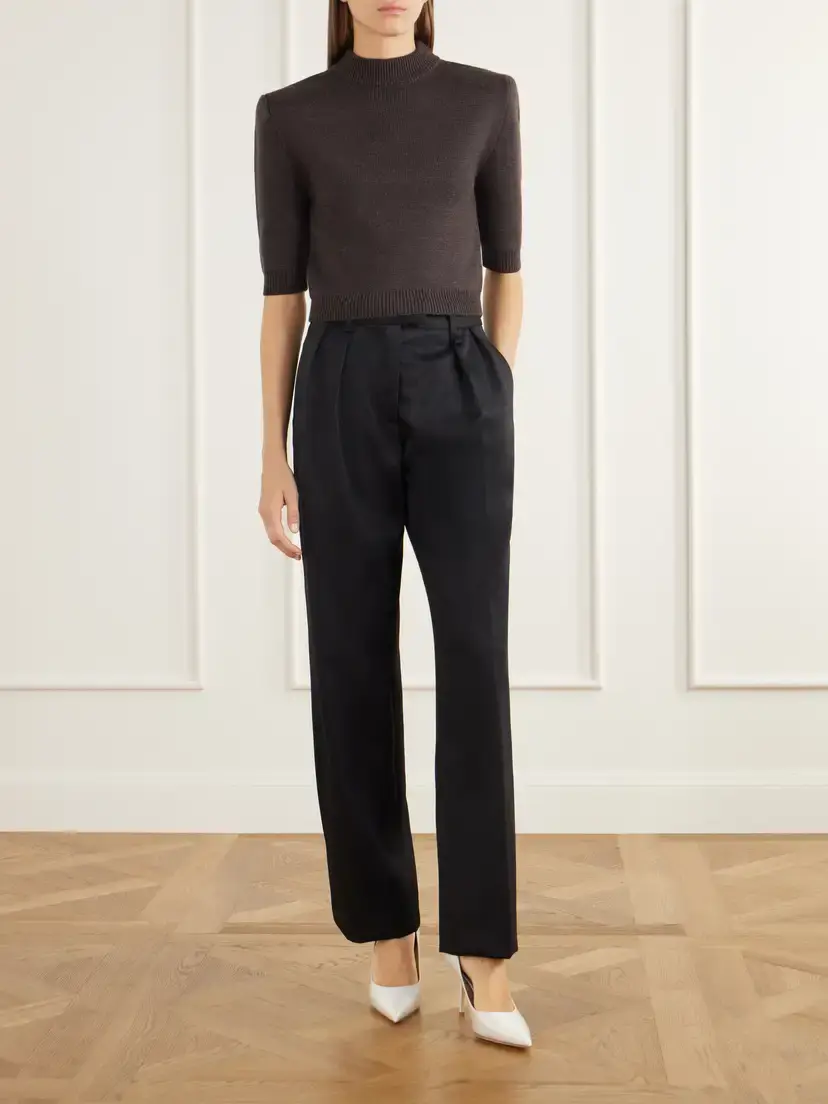 Willy Chavarria Chavela Cropped Wool Sweater | Thumbnail 2 Willy Chavarria Chavela Cropped Wool Sweater | Thumbnail 2