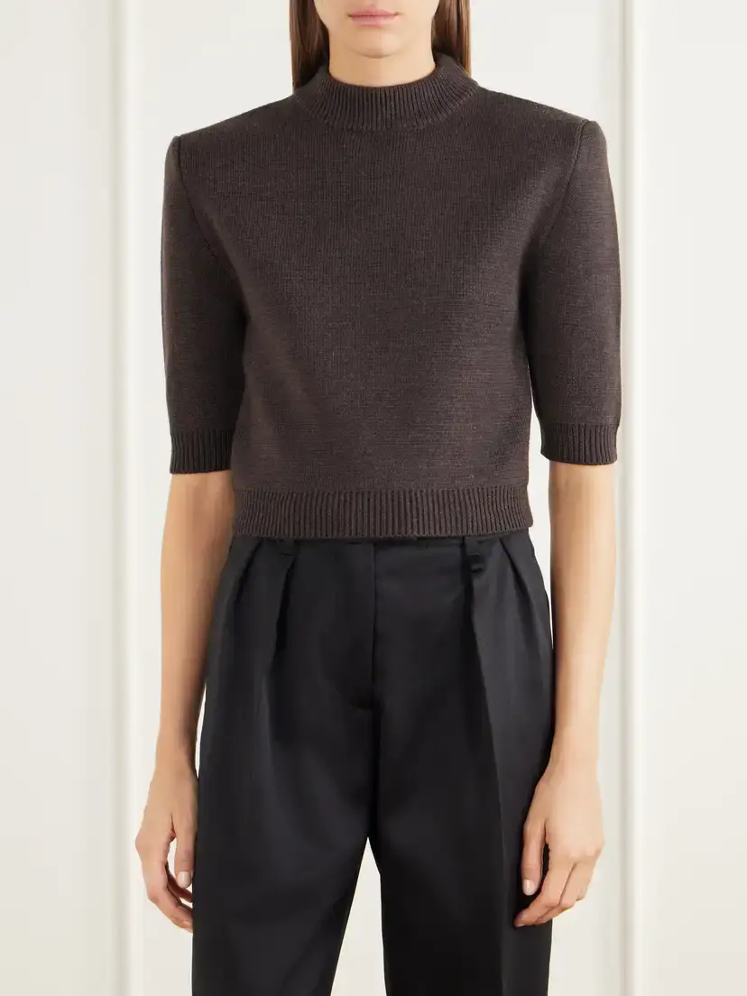 Willy Chavarria Chavela Cropped Wool Sweater | Thumbnail 3 Willy Chavarria Chavela Cropped Wool Sweater | Thumbnail 3