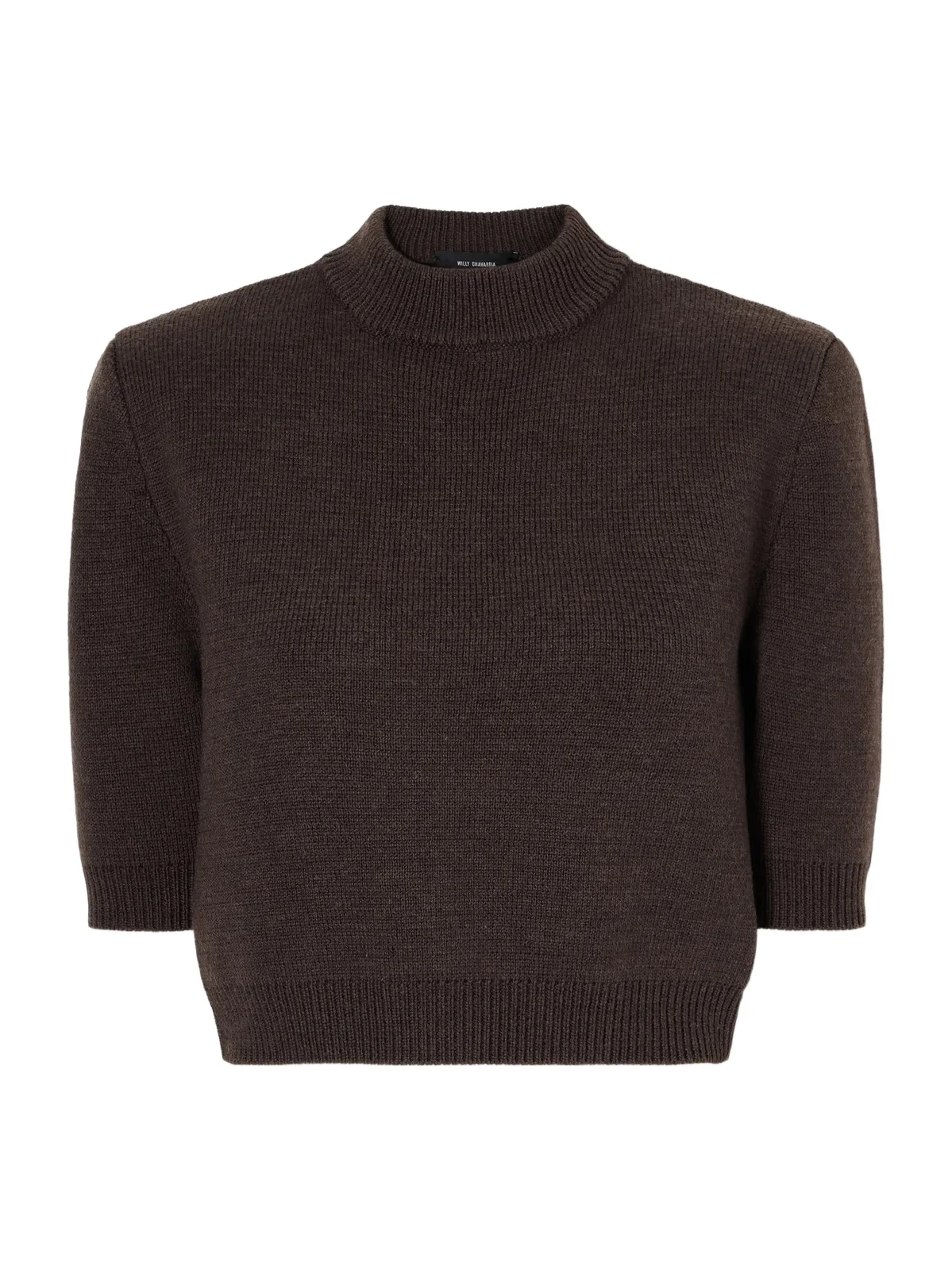 Willy Chavarria Chavela Cropped Wool Sweater