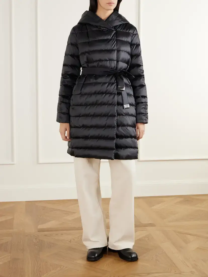 Max Mara Novef Reversible Quilted Satin Down Coat | Thumbnail 2 Max Mara Novef Reversible Quilted Satin Down Coat | Thumbnail 2