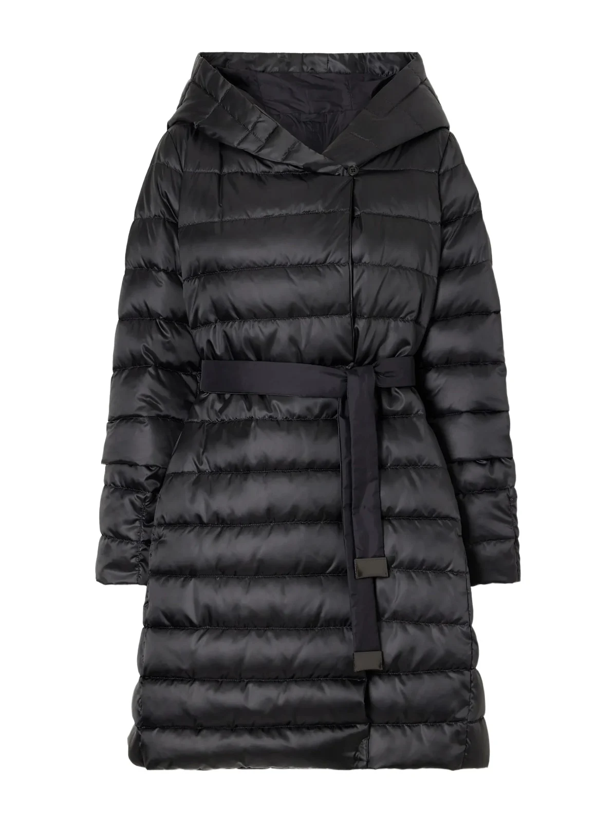 Novef Reversible Quilted Satin Down Coat
