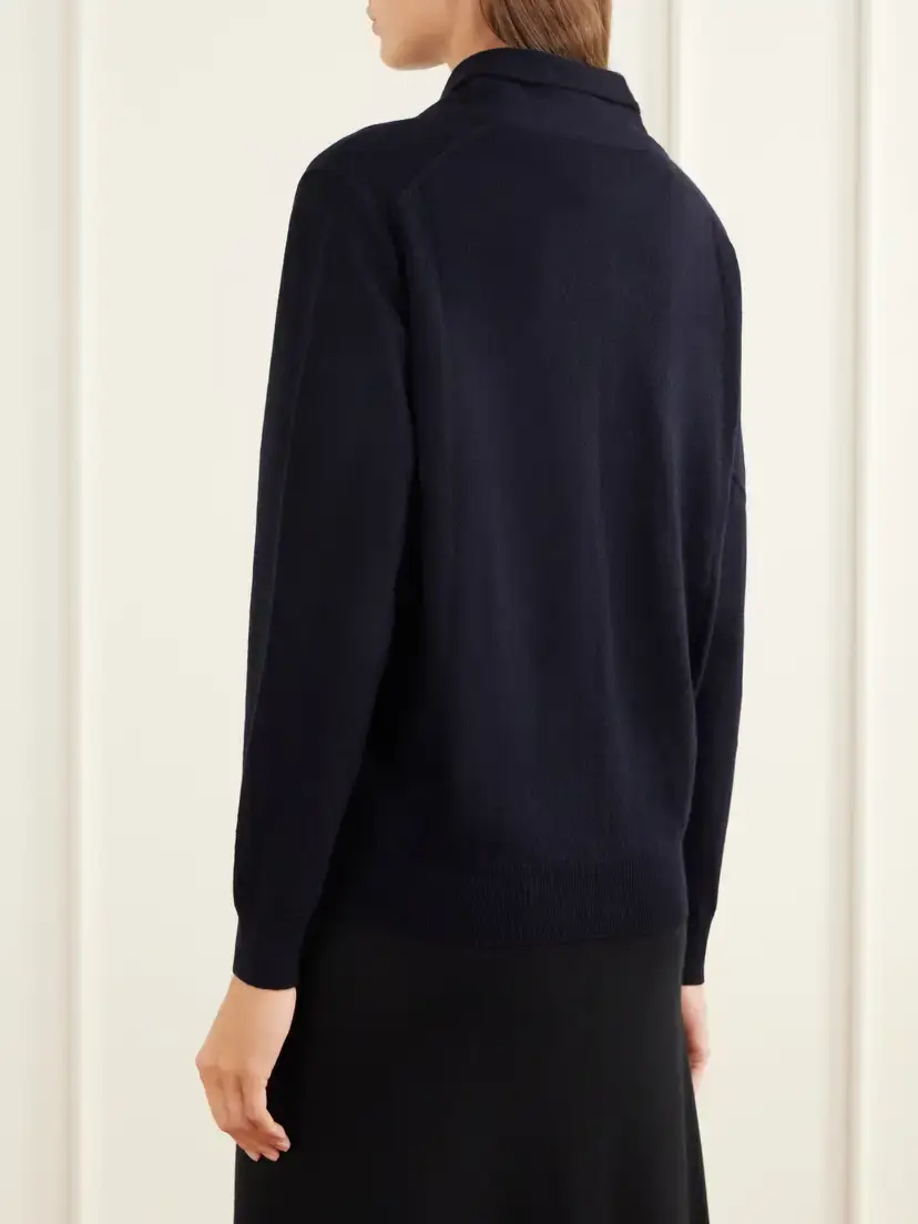 Allude Tie-detailed Wool And Cashmere Sweater | Thumbnail 3 Allude Tie-detailed Wool And Cashmere Sweater | Thumbnail 3