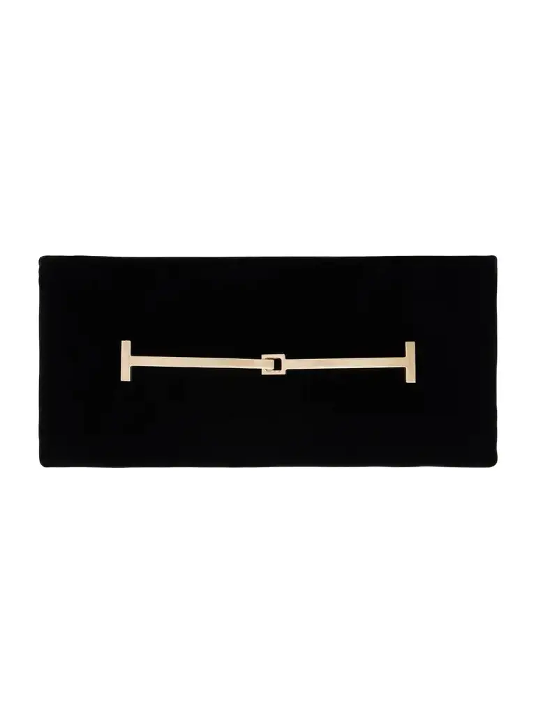 Tom Ford Arc Velvet Clutch