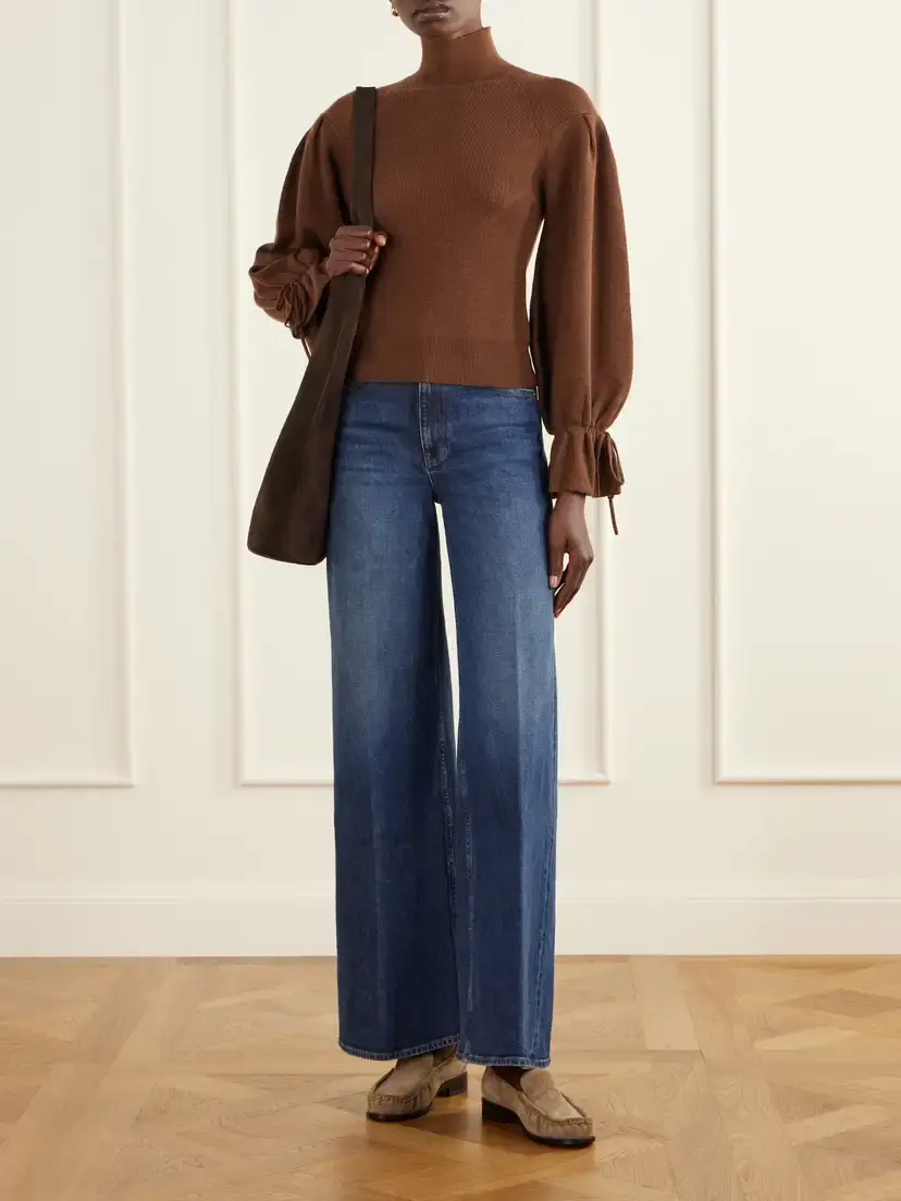 Ulla Johnson Camille Ruffled Ribbed-knit Merino Wool Turtleneck Sweater | Thumbnail 2 Ulla Johnson Camille Ruffled Ribbed-knit Merino Wool Turtleneck Sweater | Thumbnail 2