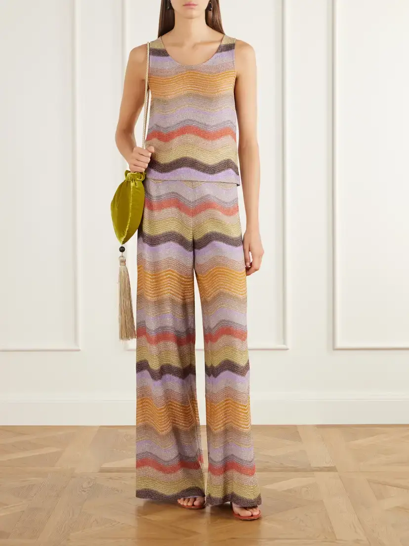 Missoni Striped Metallic Crochet-knit Tank Top | Thumbnail 2 Missoni Striped Metallic Crochet-knit Tank Top | Thumbnail 2