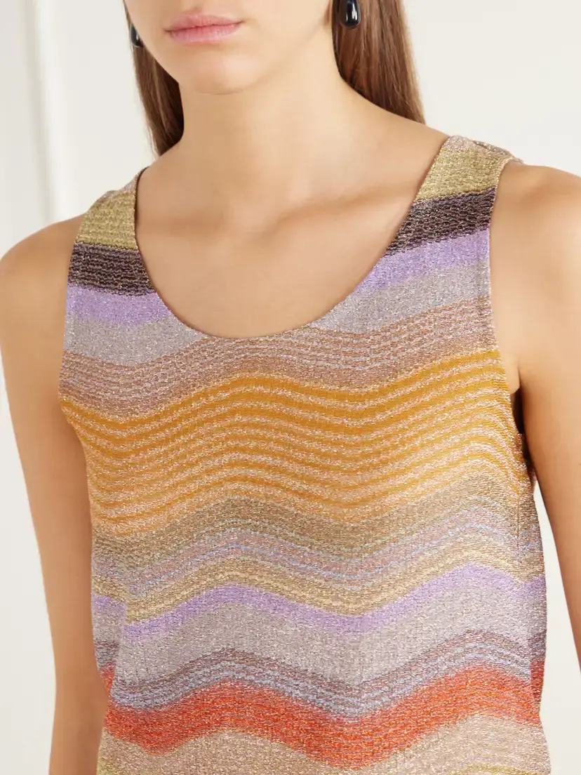 Missoni Striped Metallic Crochet-knit Tank Top | Thumbnail 5 Missoni Striped Metallic Crochet-knit Tank Top | Thumbnail 5