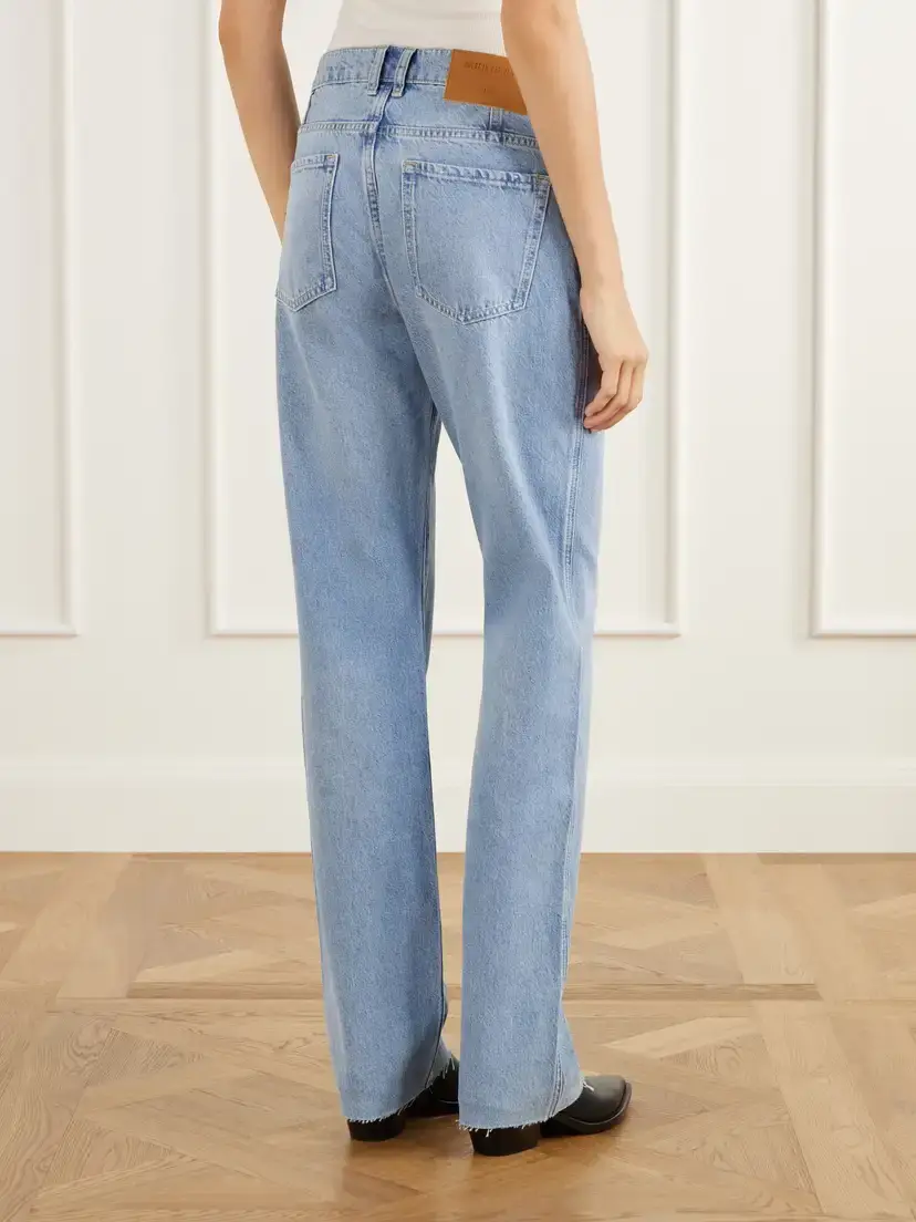Guest In Residence Weekender Frayed Mid-rise Straight-leg Jeans | Thumbnail 4 Guest In Residence Weekender Frayed Mid-rise Straight-leg Jeans | Thumbnail 4