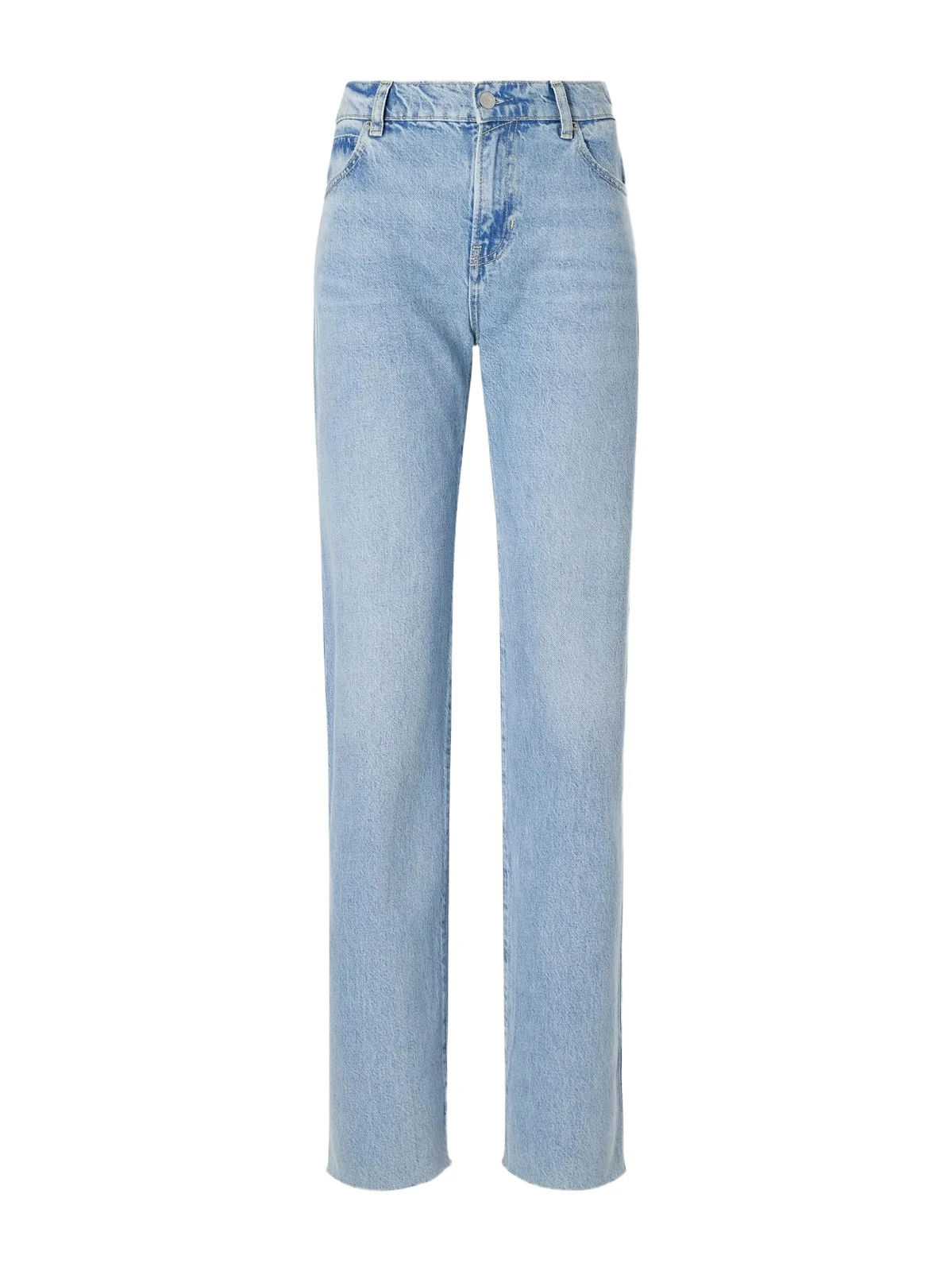 Weekender Frayed Mid-rise Straight-leg Jeans Weekender Frayed Mid-rise Straight-leg Jeans