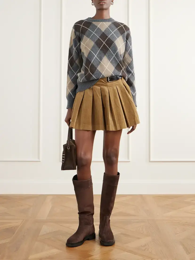 Aquazzura Ride 30 Paneled Suede Knee Boots | Thumbnail 4 Aquazzura Ride 30 Paneled Suede Knee Boots | Thumbnail 4