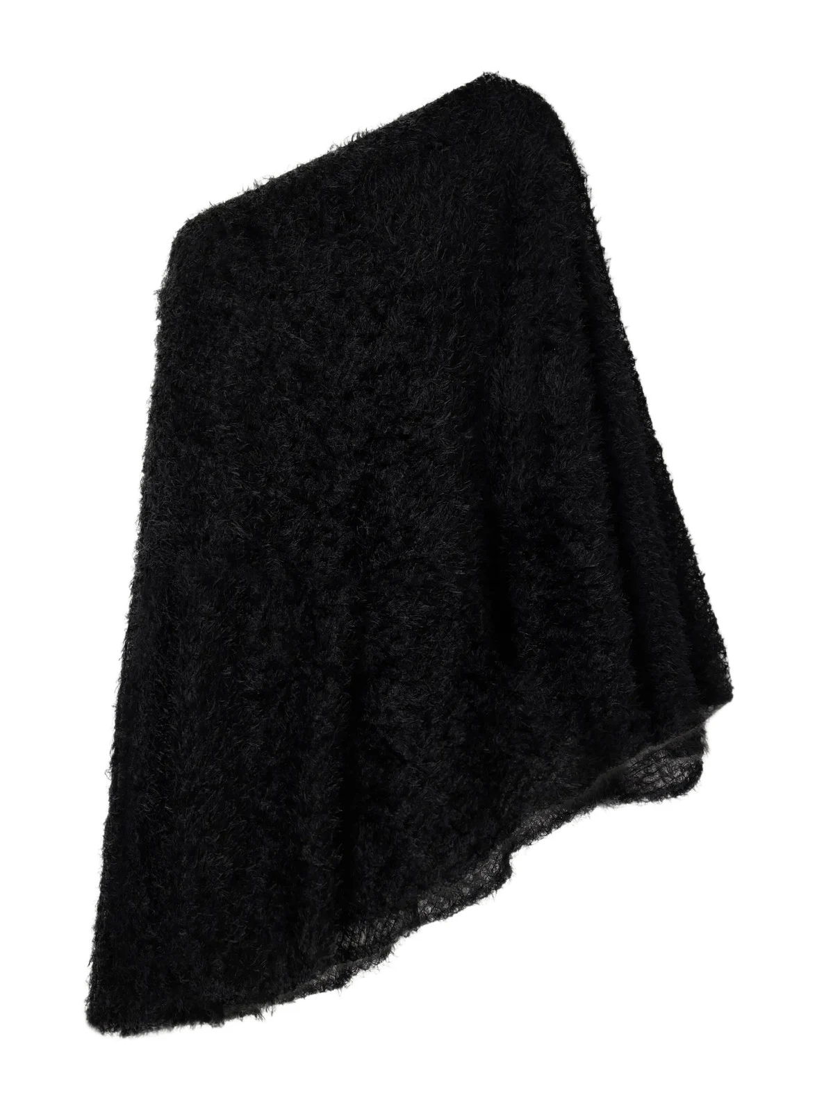 One-shoulder Asymmetric Plush Top One-shoulder Asymmetric Plush Top