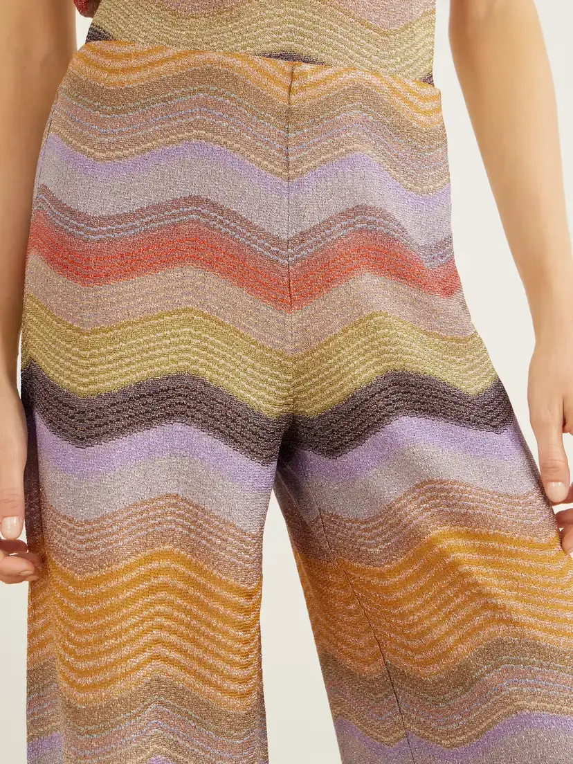 Missoni Striped Metallic Crochet-knit Wide-leg Pants | Thumbnail 5 Missoni Striped Metallic Crochet-knit Wide-leg Pants | Thumbnail 5