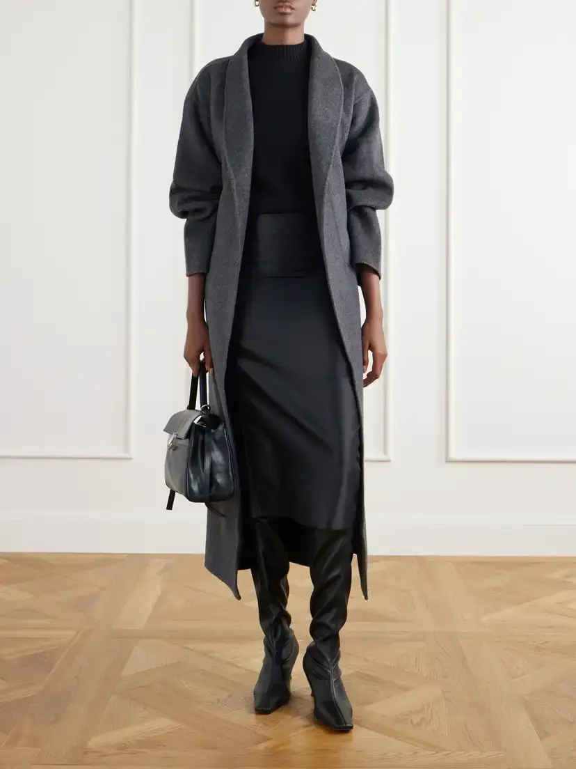 Almada Mara Belted Wool And Cashmere-blend Coat | Thumbnail 2