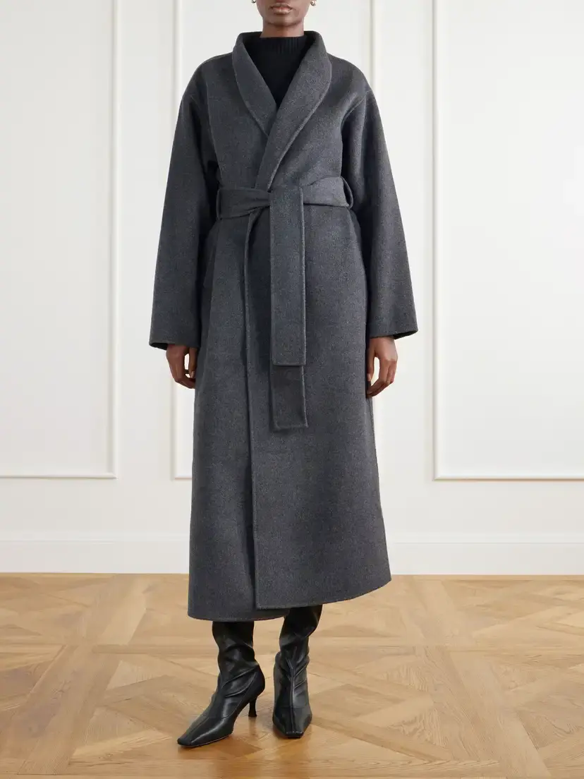 Almada Mara Belted Wool And Cashmere-blend Coat | Thumbnail 3