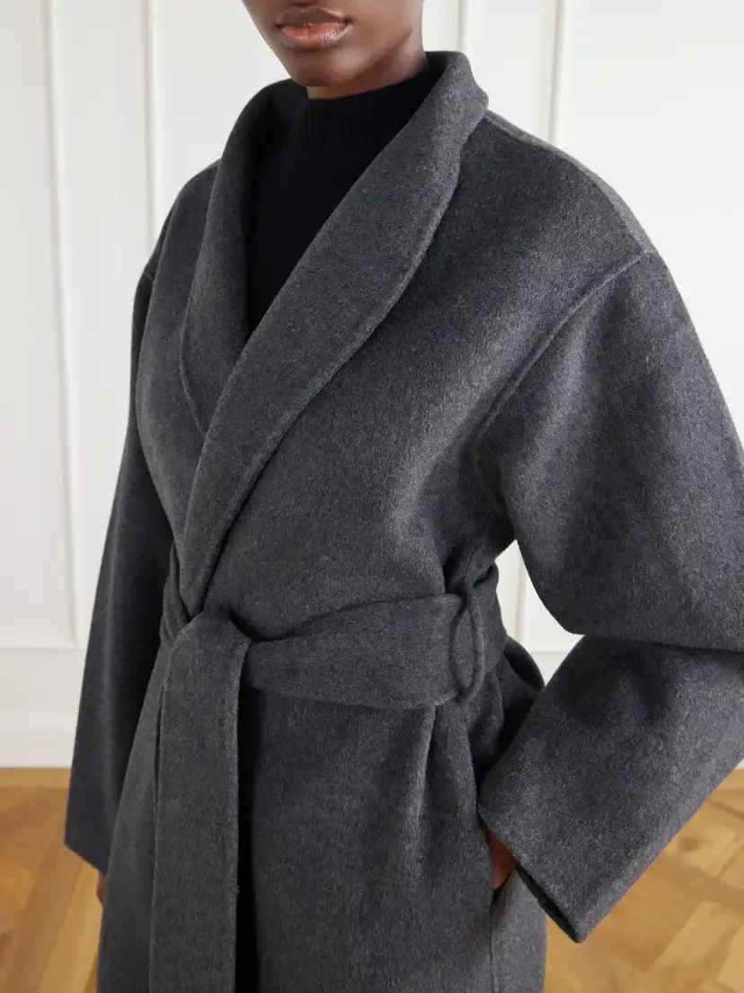 Almada Mara Belted Wool And Cashmere-blend Coat | Thumbnail 5