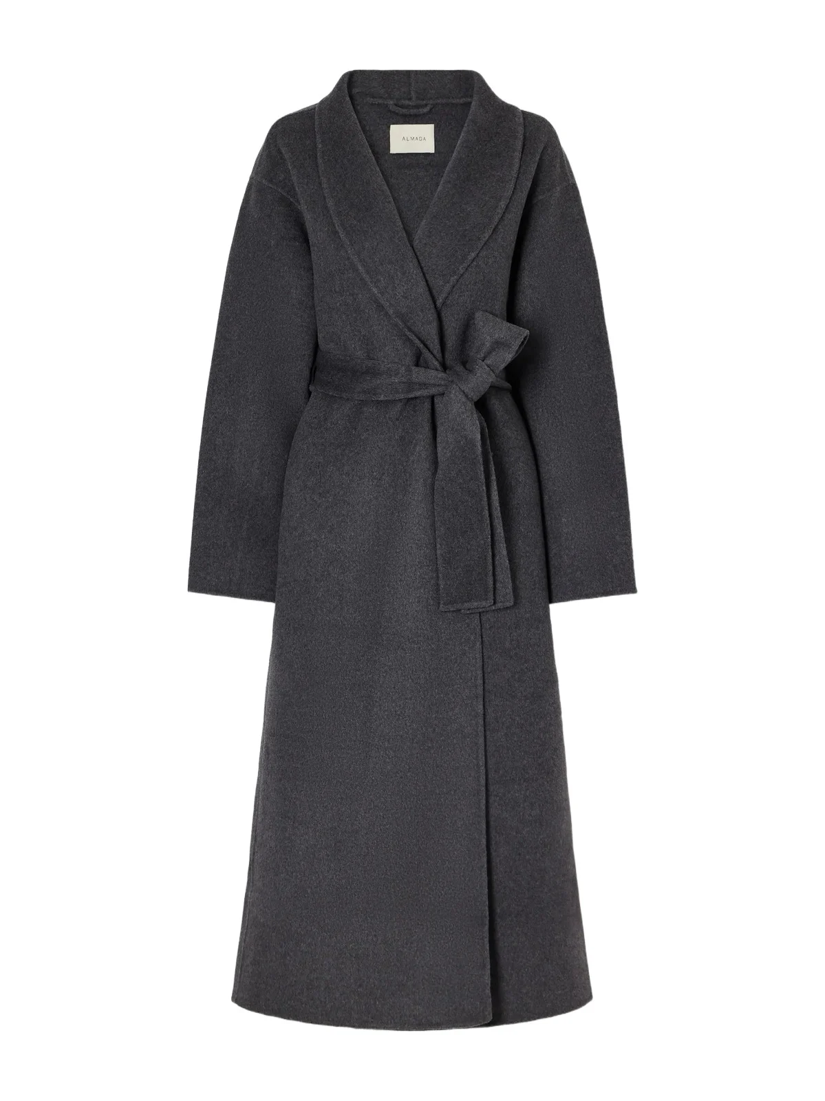 Mara Belted Wool And Cashmere-blend Coat - Gray