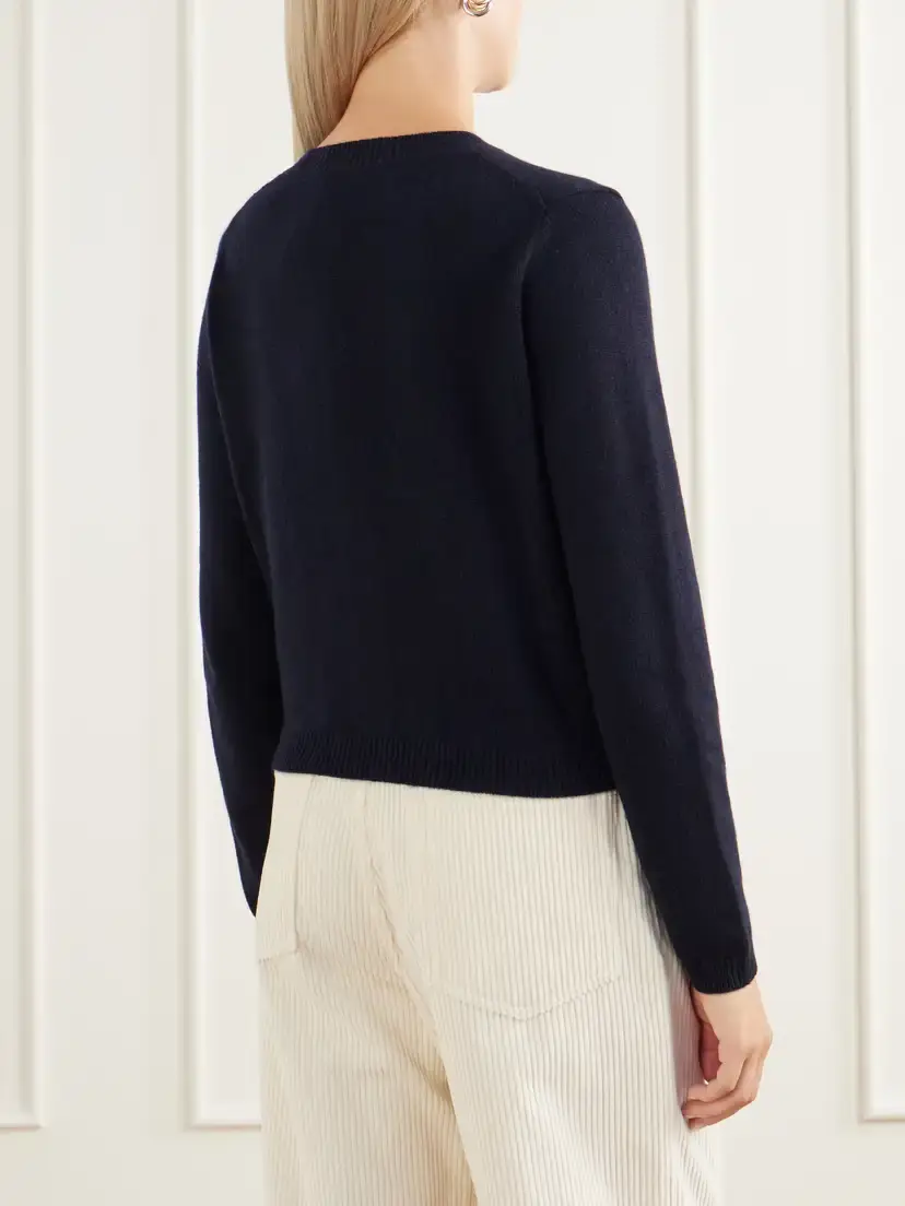 Allude Cropped Cashmere Cardigan | Thumbnail 4