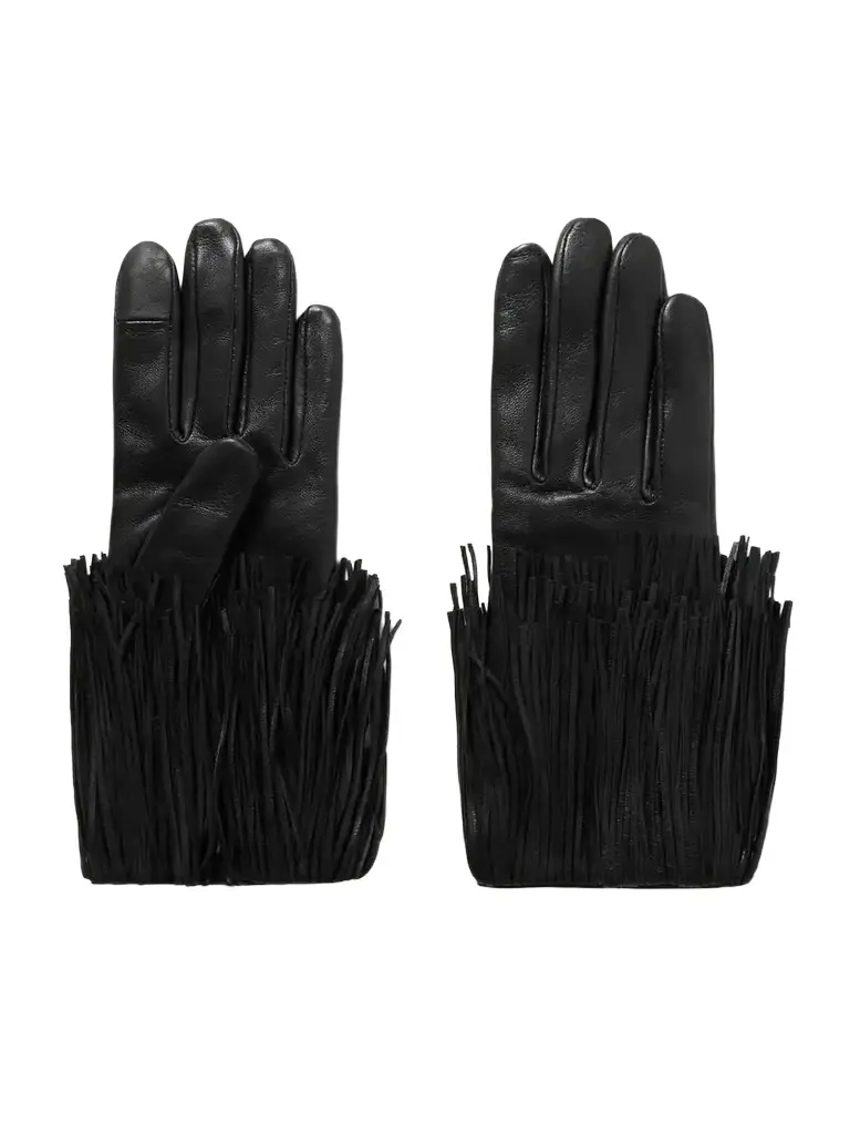 Lena Fringed Leather Gloves Lena Fringed Leather Gloves