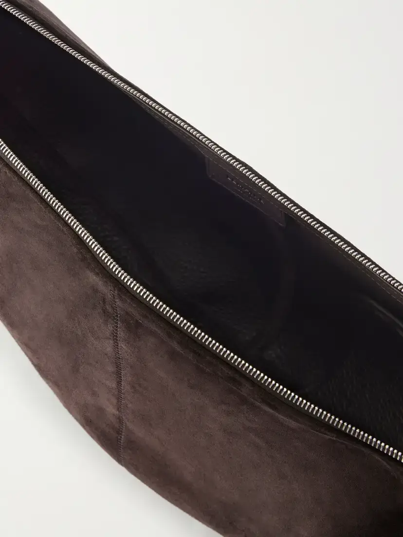 Lemaire Quiver Clip Mini Leather-trimmed Suede Shoulder Bag | Thumbnail 6 Lemaire Quiver Clip Mini Leather-trimmed Suede Shoulder Bag | Thumbnail 6