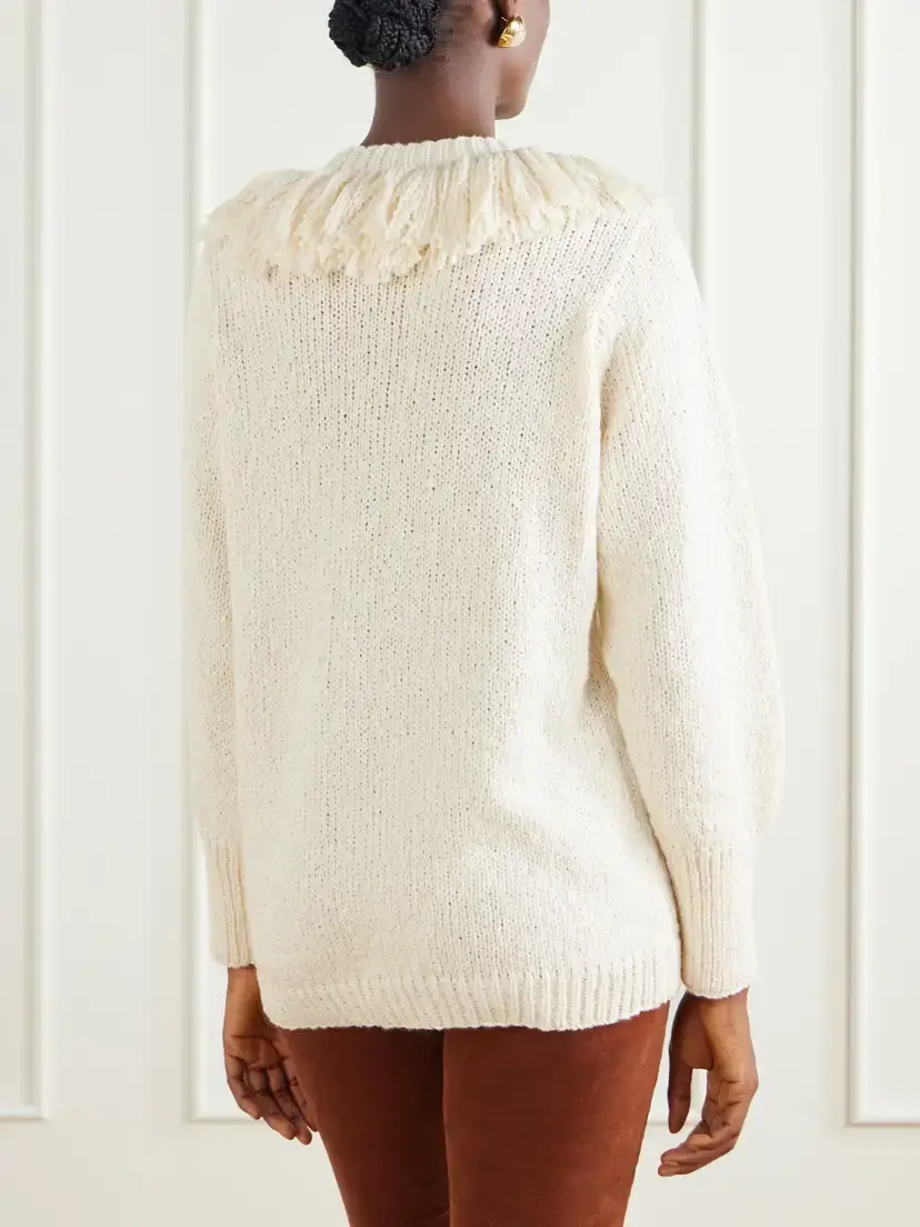 ALIX OF BOHEMIA Sami Fringed Cotton Cardigan | Thumbnail 4 ALIX OF BOHEMIA Sami Fringed Cotton Cardigan | Thumbnail 4