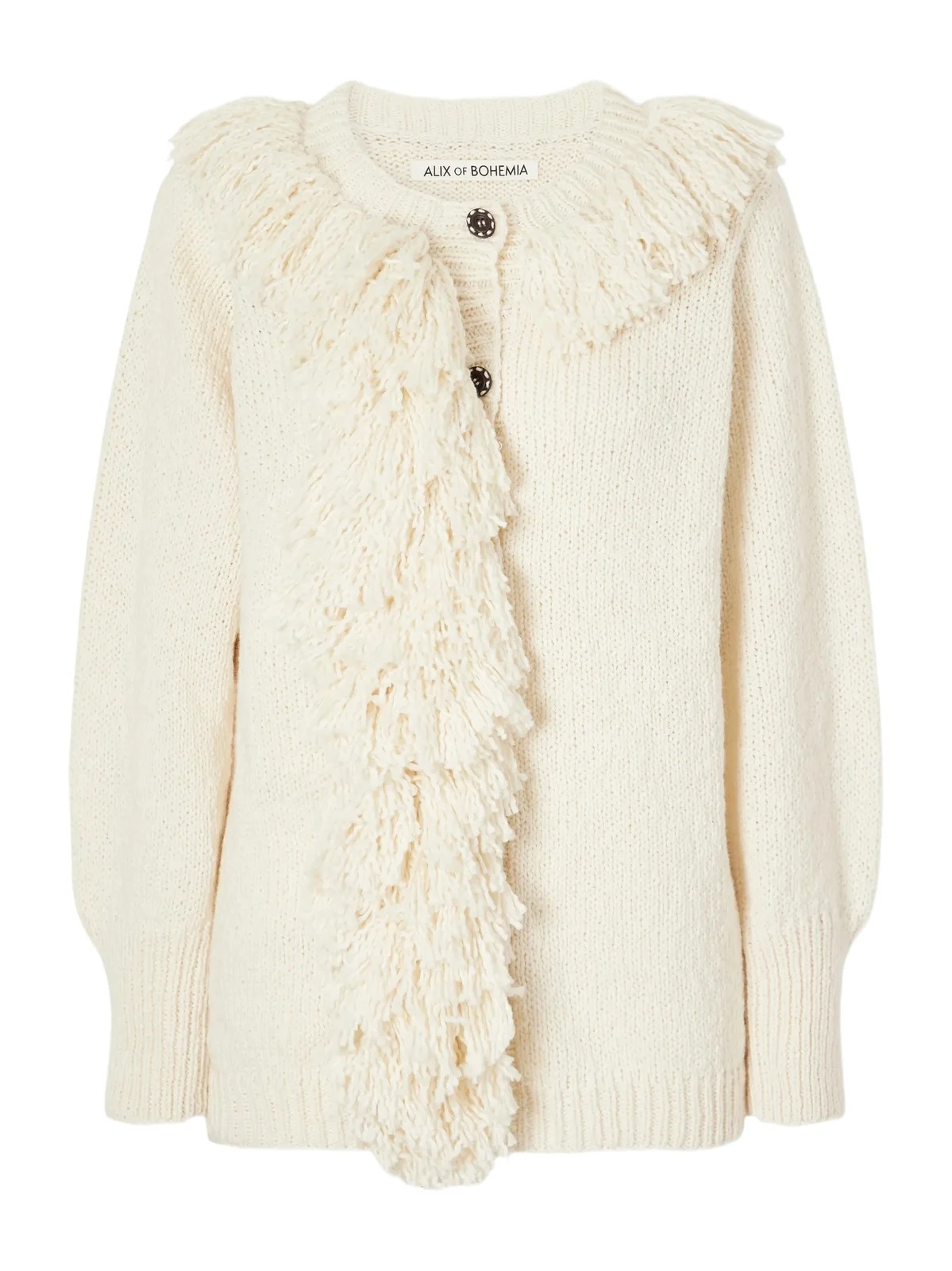 Sami Fringe-trimmed Open-knit Cotton Cardigan Sami Fringe-trimmed Open-knit Cotton Cardigan
