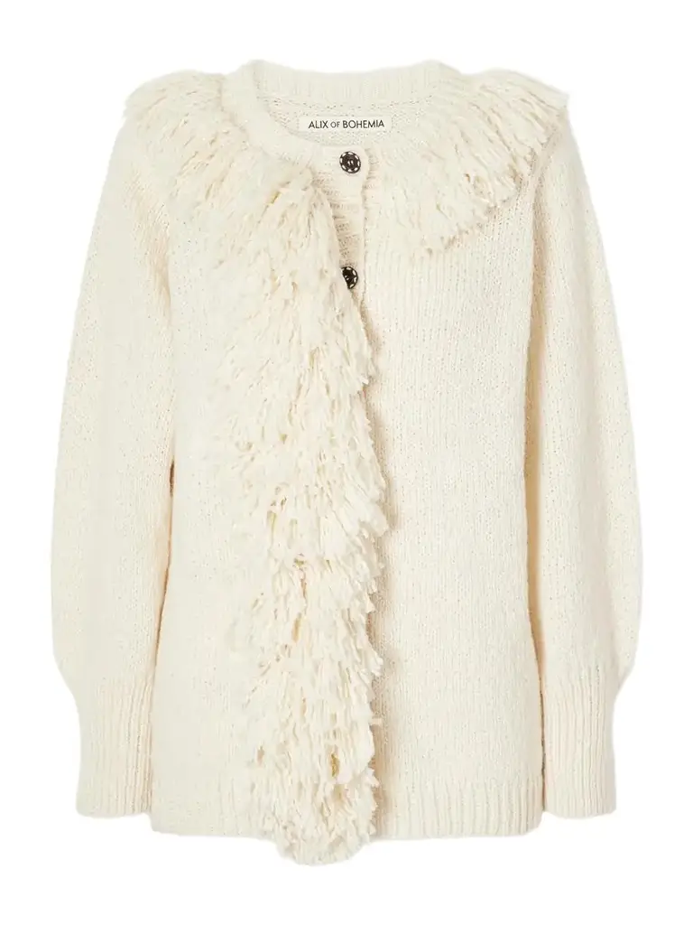 ALIX OF BOHEMIA Sami Fringed Cotton Cardigan