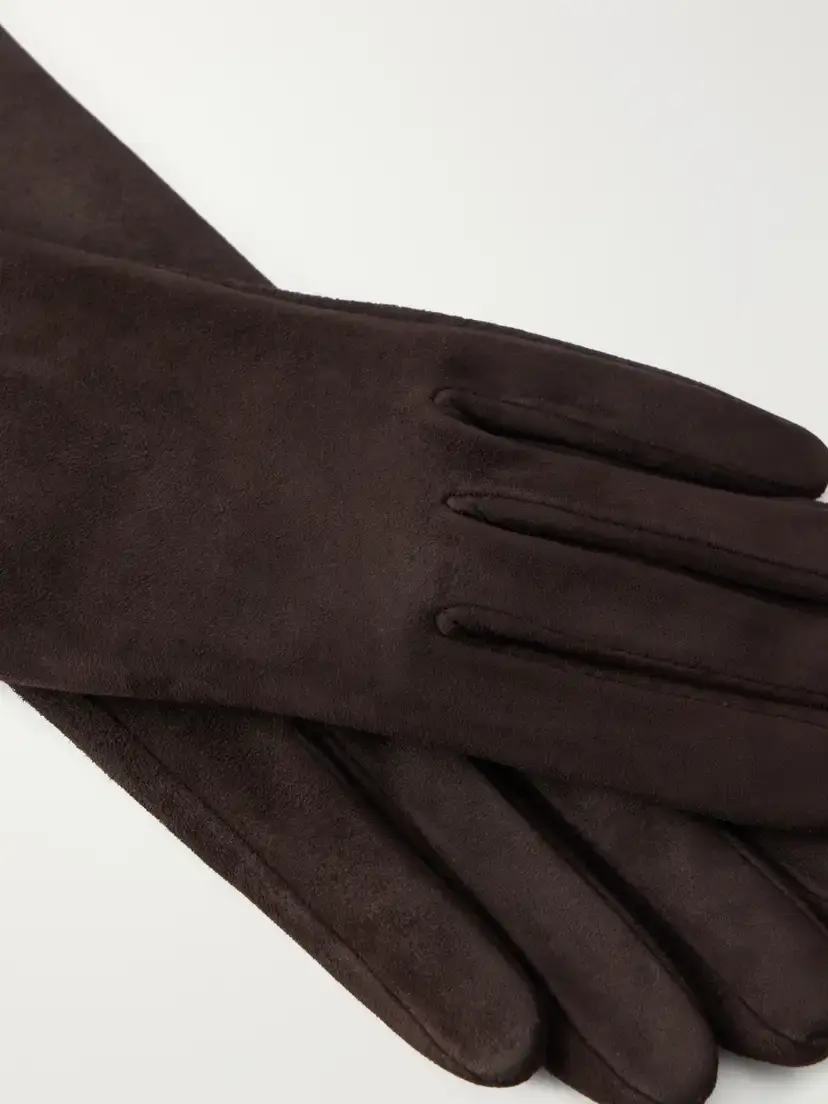 Agnelle Christina Suede Gloves | Thumbnail 2