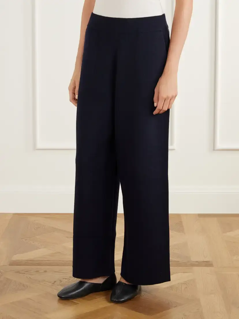 Allude Wool And Cashmere-blend Wide-leg Pants | Thumbnail 3 Allude Wool And Cashmere-blend Wide-leg Pants | Thumbnail 3