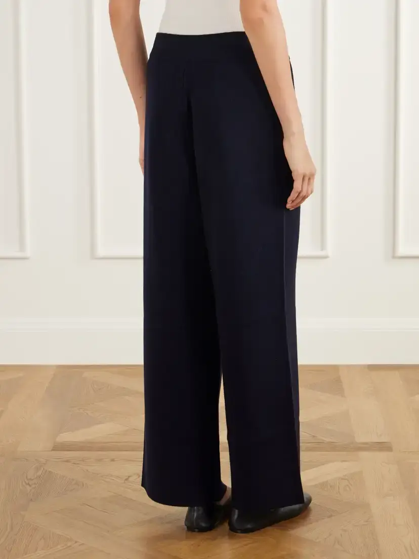 Allude Wool And Cashmere-blend Wide-leg Pants | Thumbnail 4 Allude Wool And Cashmere-blend Wide-leg Pants | Thumbnail 4