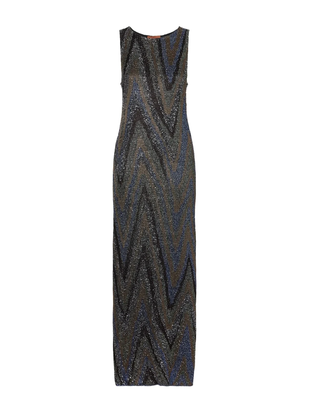 Sequin-embellished Striped Metallic Crochet-knit Maxi Dress Sequin-embellished Striped Metallic Crochet-knit Maxi Dress