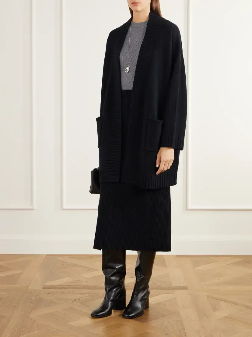 Allude Wool And Cashmere-blend Cardigan | Thumbnail 2