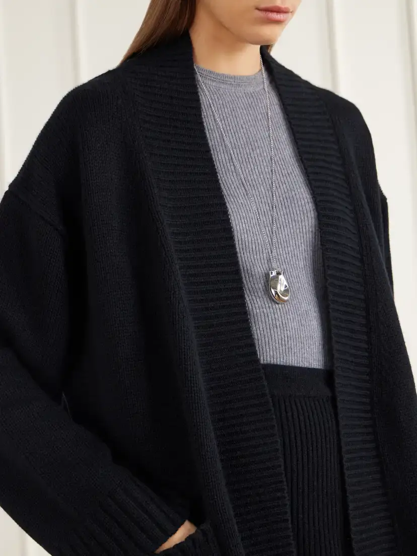 Allude Wool And Cashmere-blend Cardigan | Thumbnail 5