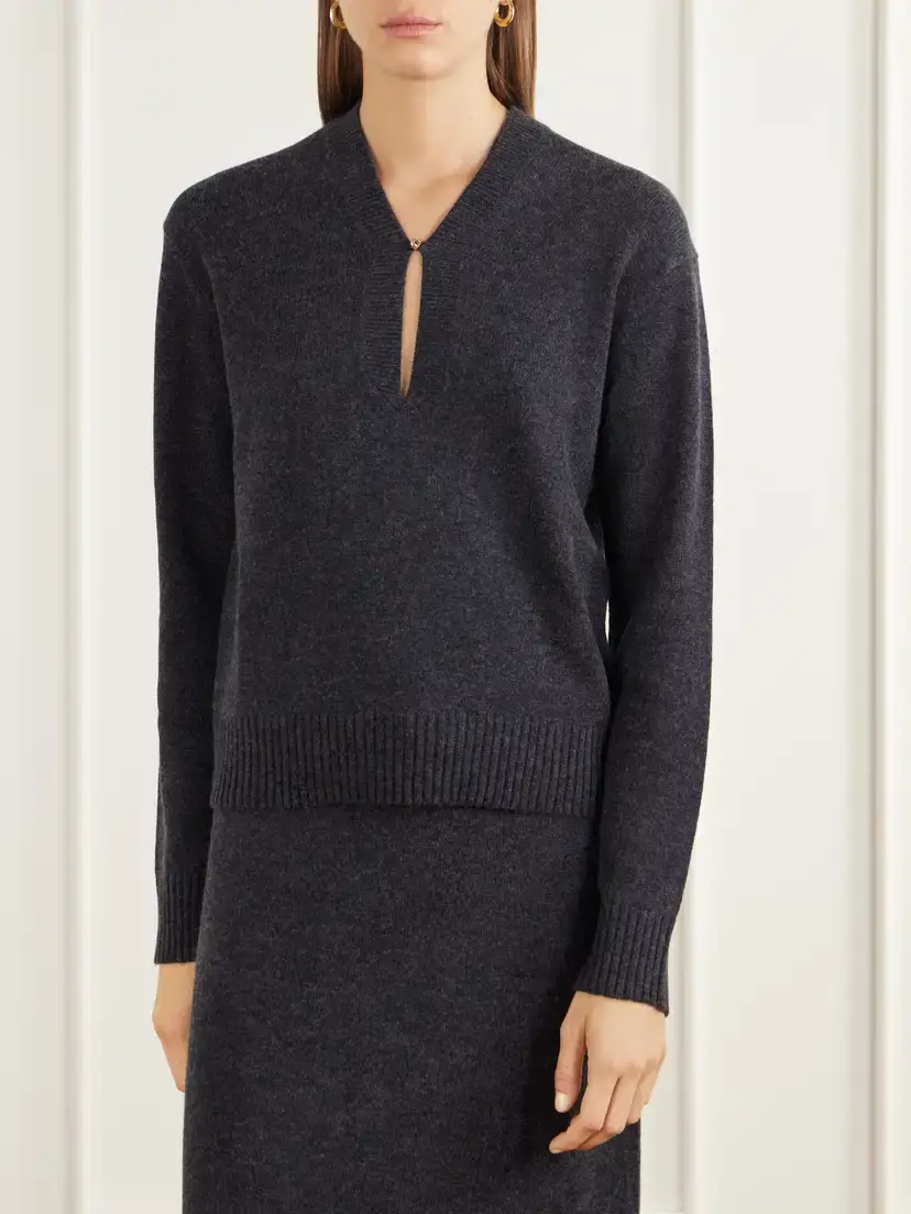 Allude Wool And Cashmere-blend Sweater | Thumbnail 3