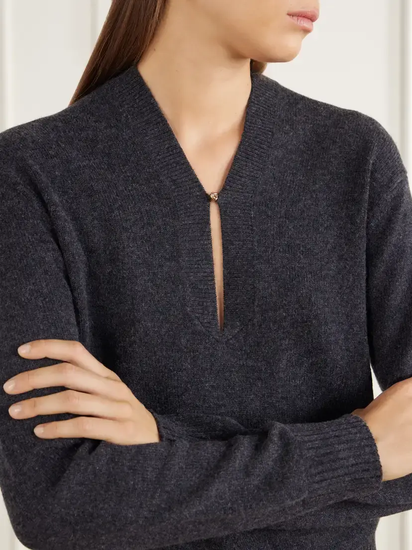 Allude Wool And Cashmere-blend Sweater | Thumbnail 5