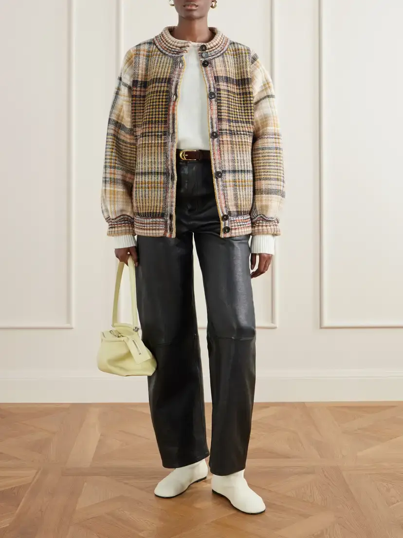 Missoni Padded Checked Wool Bomber Jacket | Thumbnail 2 Missoni Padded Checked Wool Bomber Jacket | Thumbnail 2