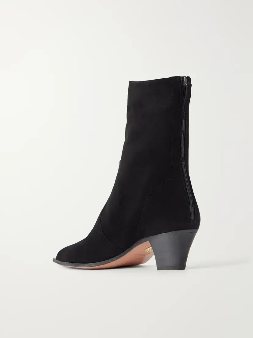 Aquazzura Brunswick Bootie 45 Suede Ankle Boots | Thumbnail 3 Aquazzura Brunswick Bootie 45 Suede Ankle Boots | Thumbnail 3