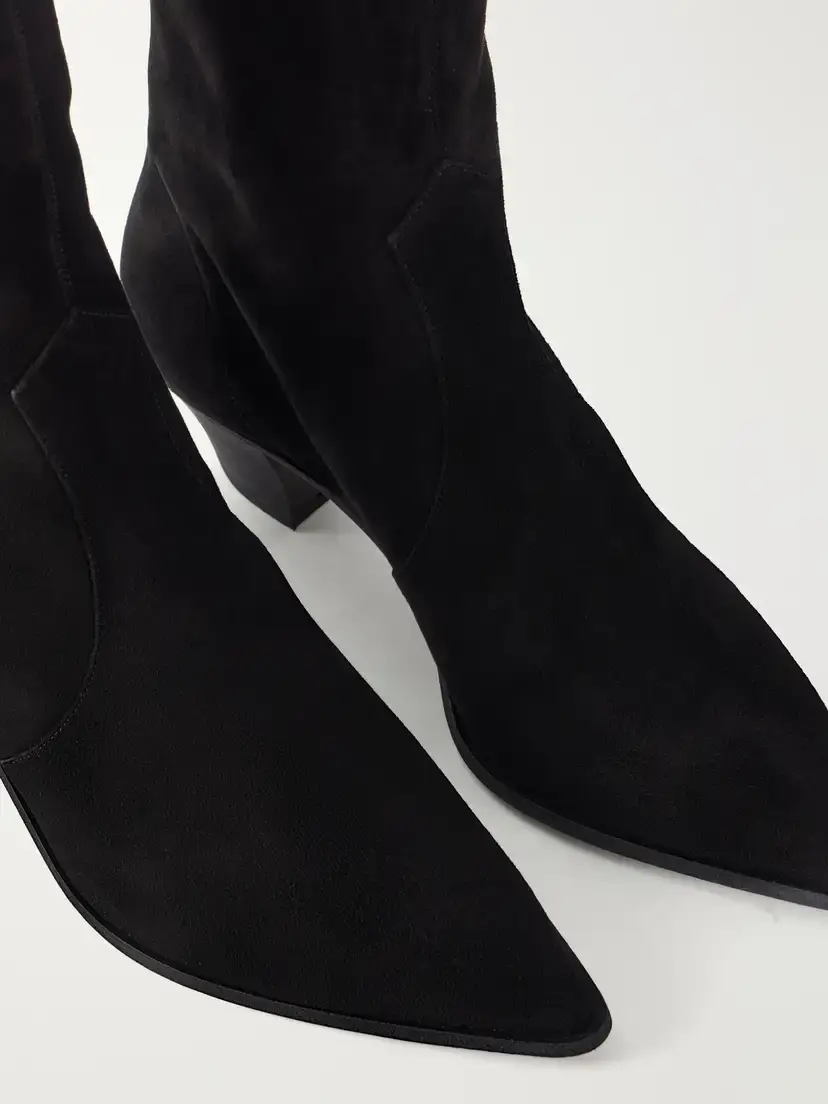 Aquazzura Brunswick Bootie 45 Suede Ankle Boots | Thumbnail 5 Aquazzura Brunswick Bootie 45 Suede Ankle Boots | Thumbnail 5
