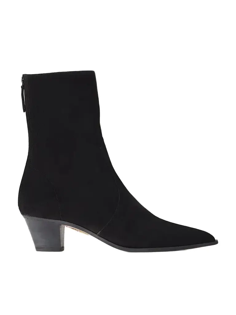 Aquazzura Brunswick Bootie 45 Suede Ankle Boots