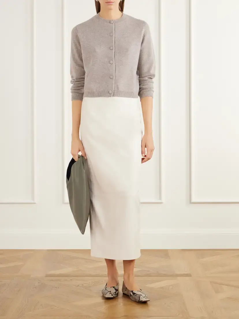 Allude Cropped Cashmere Cardigan | Thumbnail 2